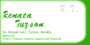 renata tuzson business card